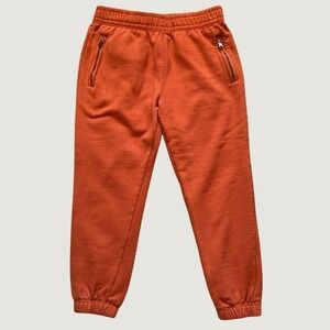 Maison Article Shoe Palace Mens Fleece Joggers Orange Sweatpants Medium New